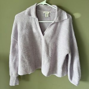 Size small Sincerely Jules lavender collard knit sweater